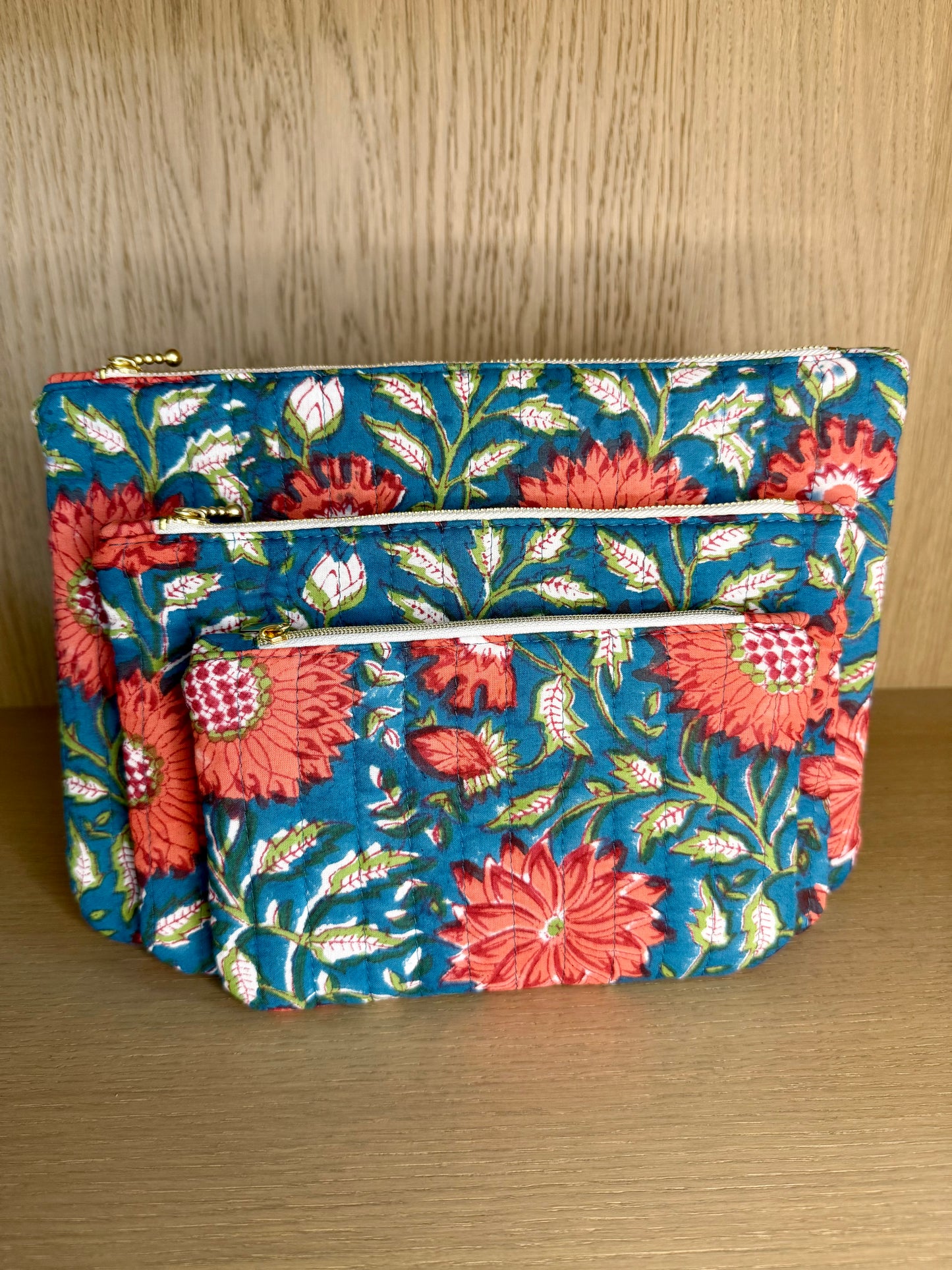 Pochette Plate Maxi - Dahlia Rouge