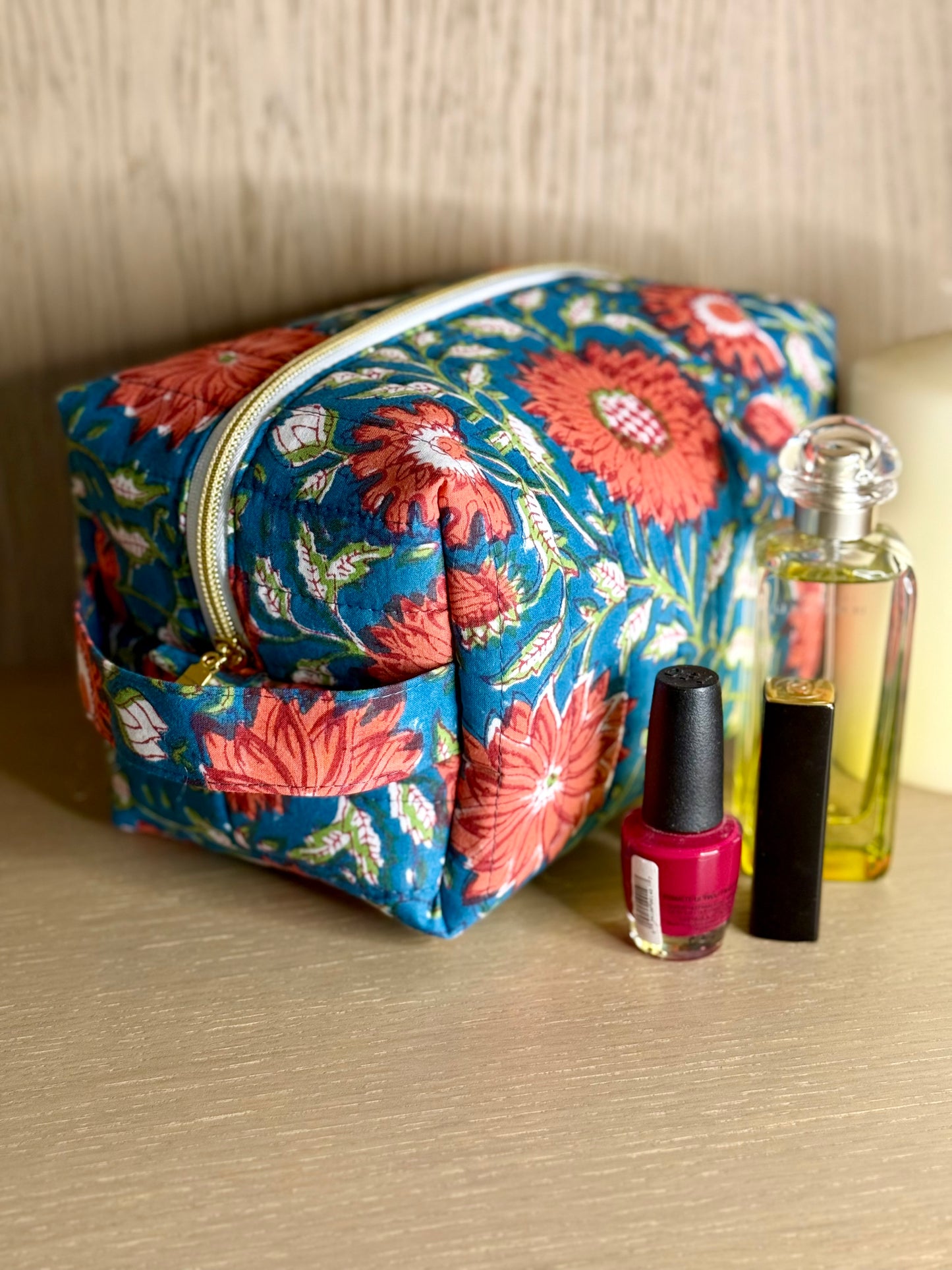 Trousse de Toilette - Dahlia Rouge