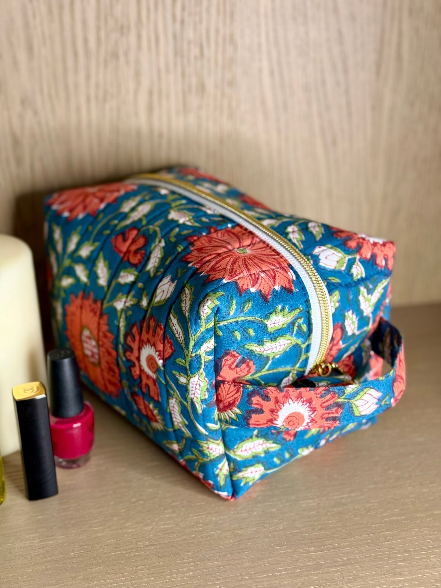Trousse de Toilette - Dahlia Rouge