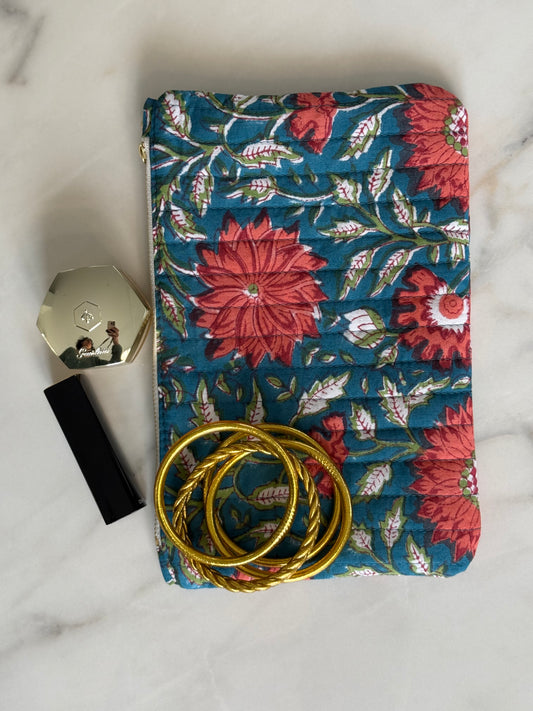 Pochette Plate - Dahlia Rouge
