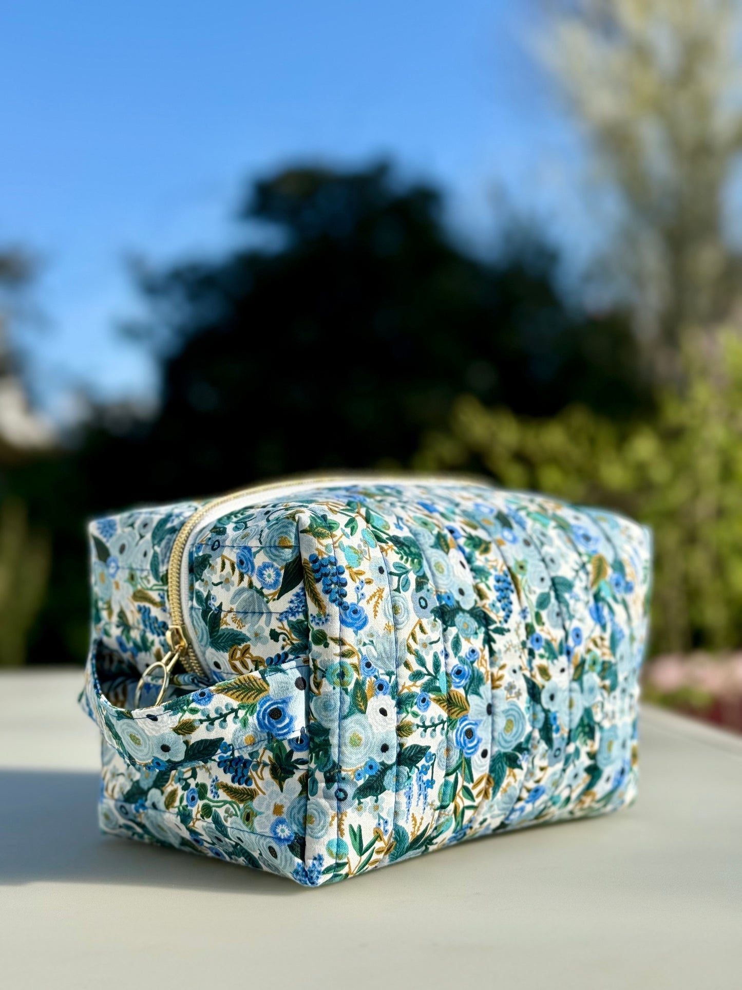 Trousse de Toilette - Fleur Bleue