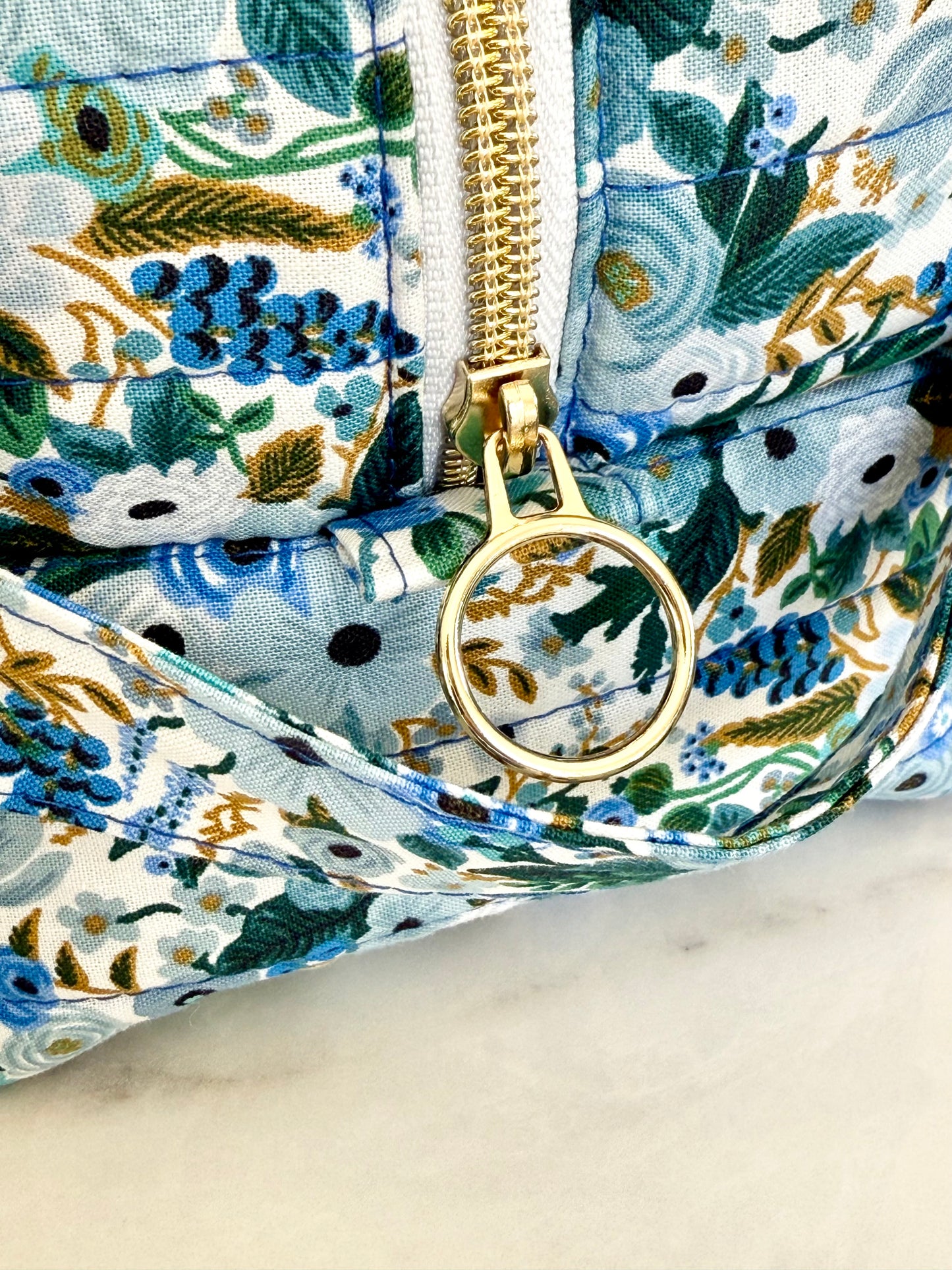 Trousse de Toilette - Fleur Bleue
