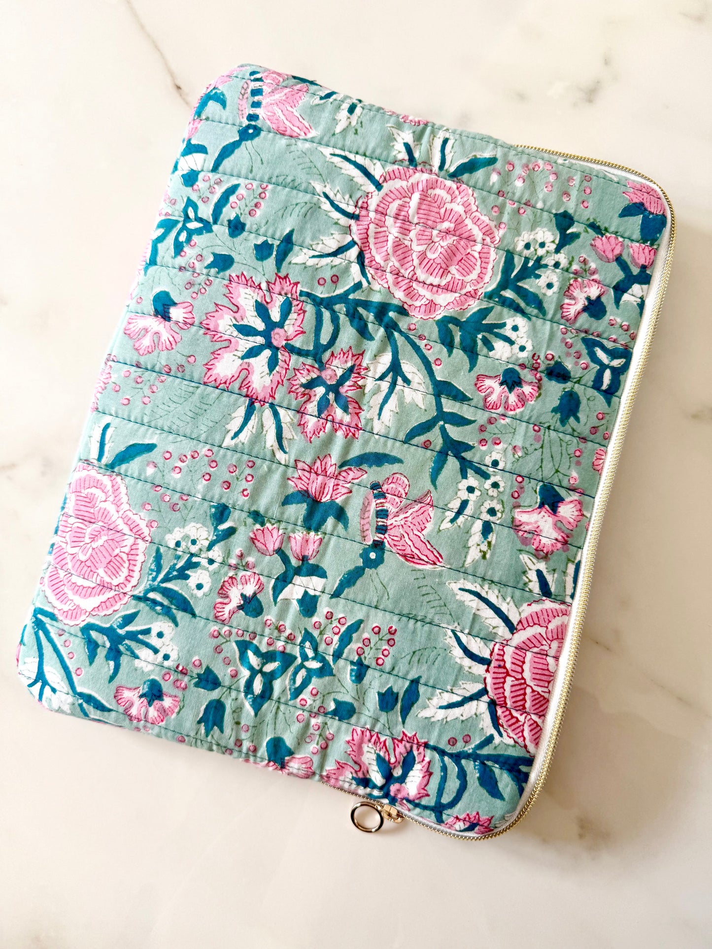 Housse ordinateur  - Collection Roses d'Avril