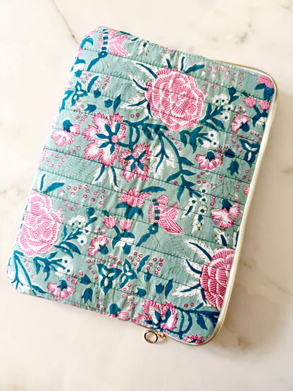 Housse ordinateur  - Collection Roses d'Avril