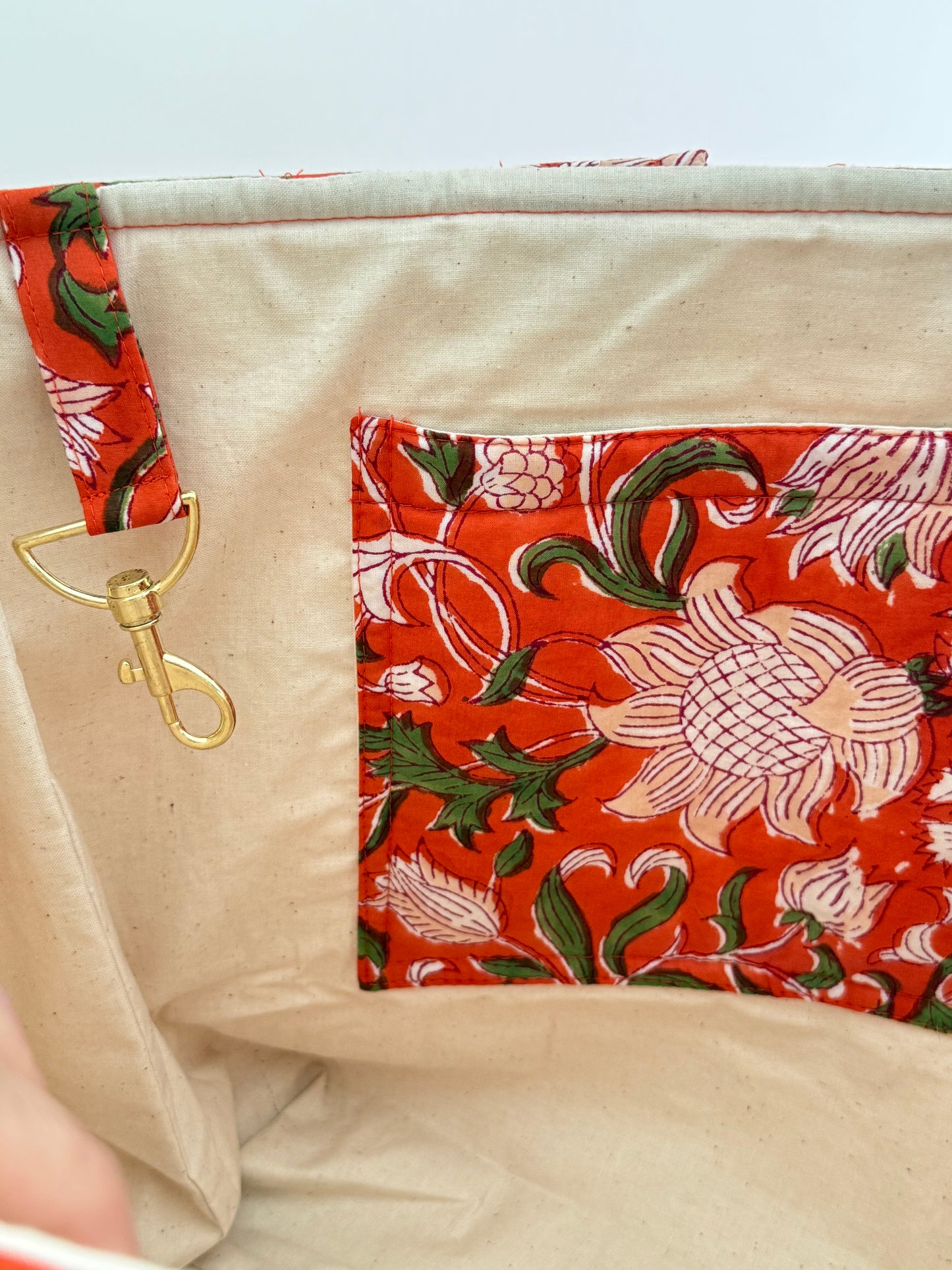 Grand sac cabas matelassé – Aranciata