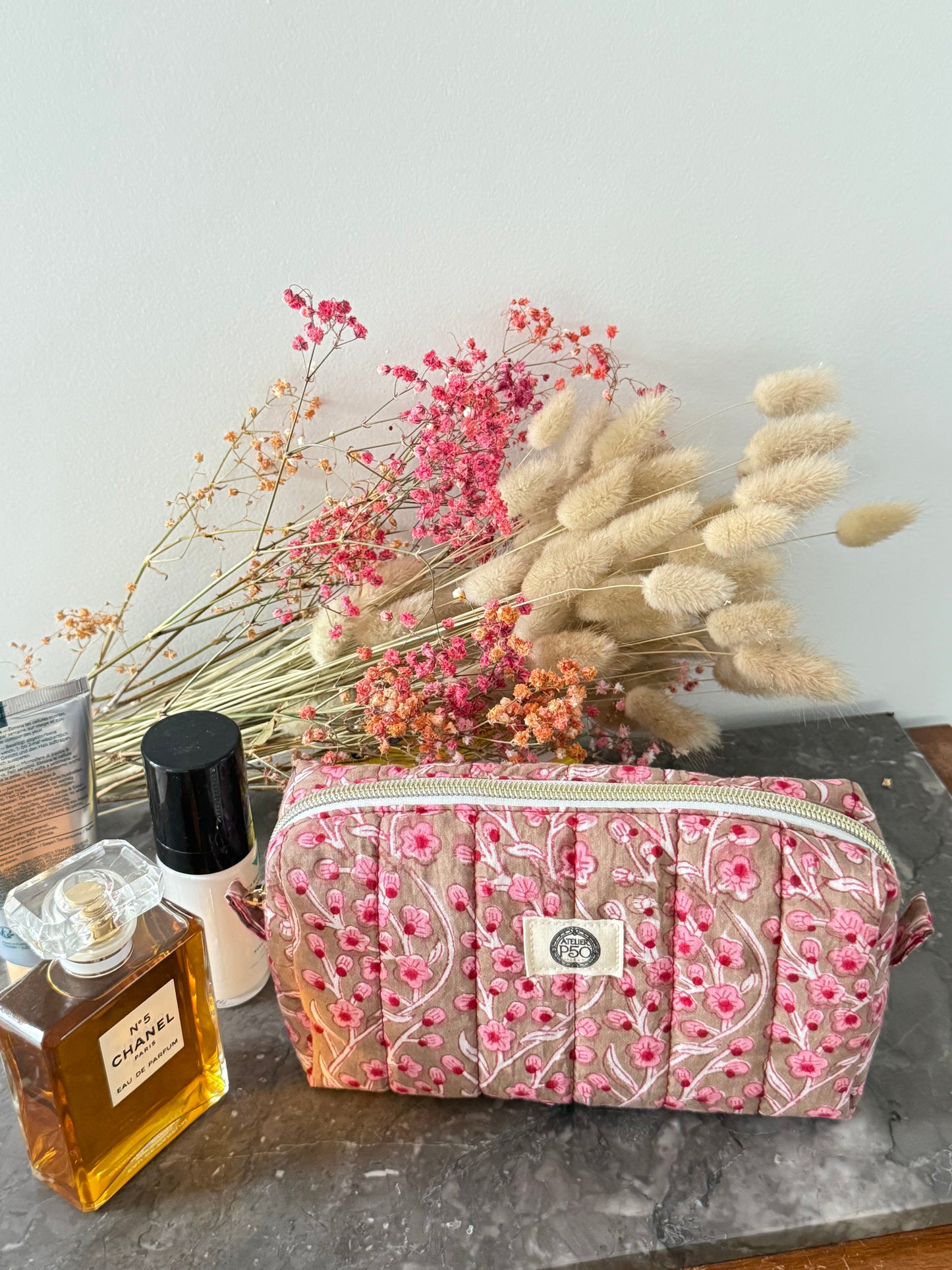 Trousse Maquillage Matelassée - Sakura