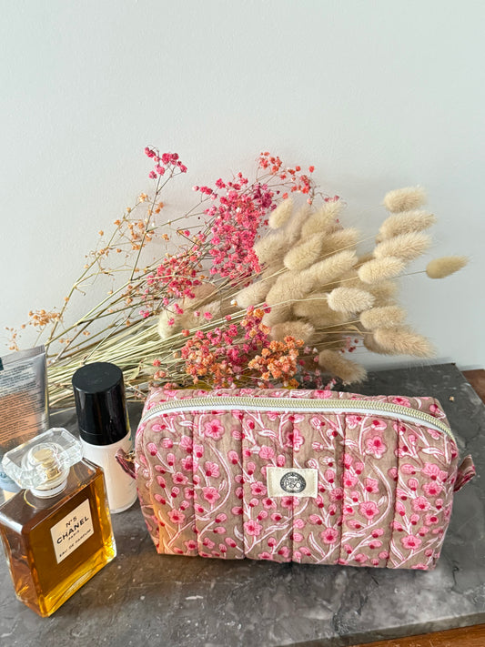 Trousse Maquillage Matelassée - Sakura