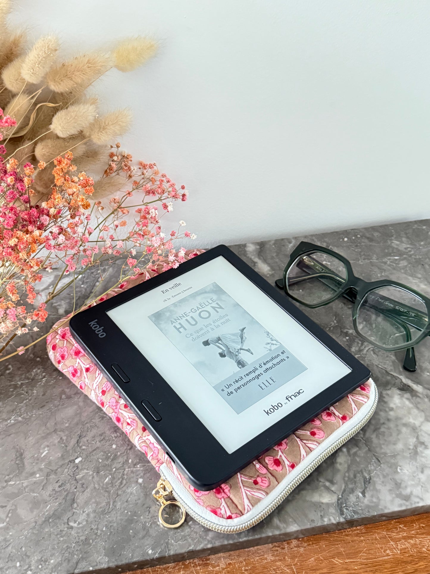Housse pour liseuse – Sakura - compatible Kindle, Kobo