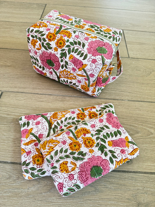 Trousse de toilette + Pochette Mini + Pochette Midi - Adele