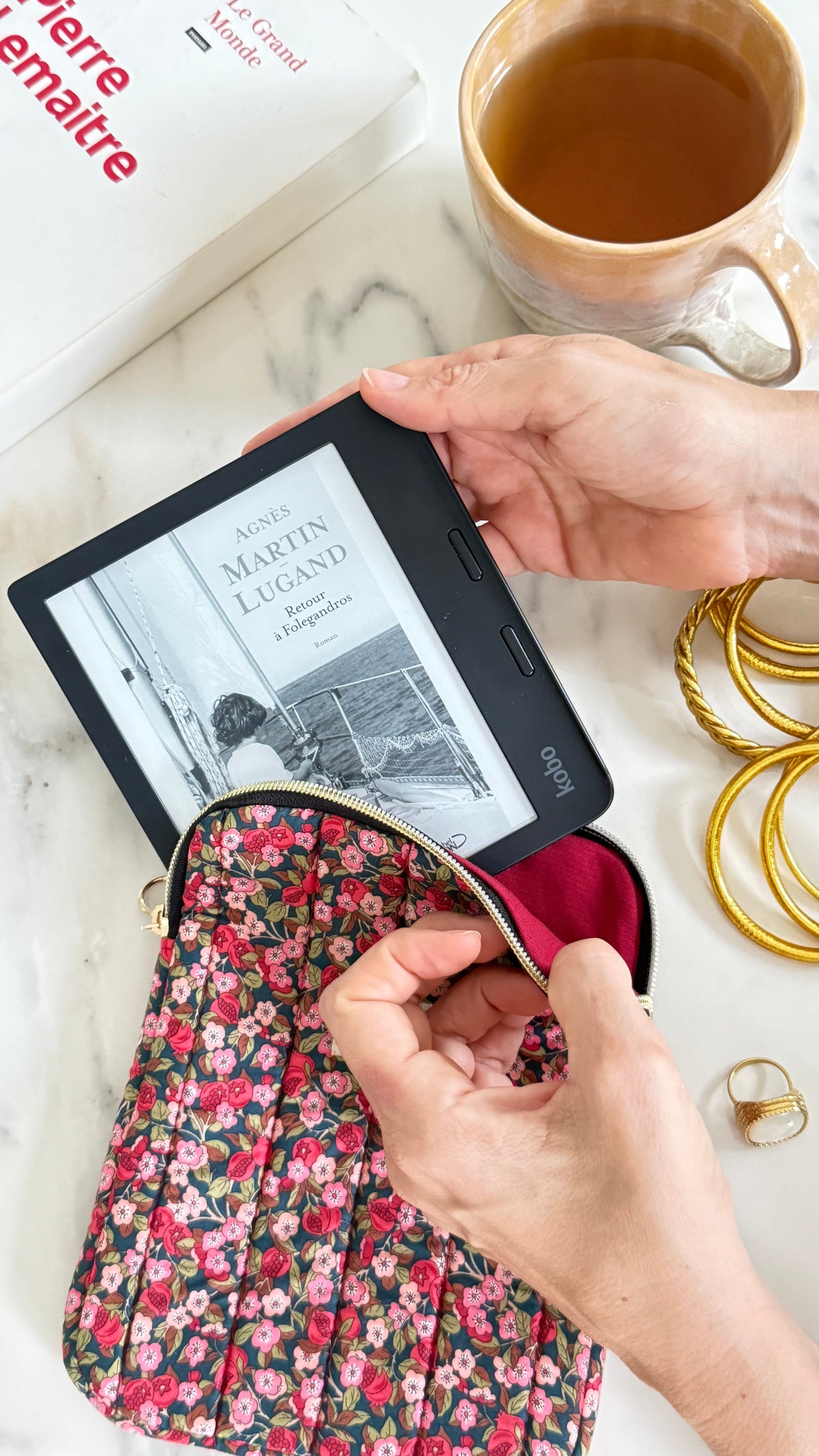 Housse pour liseuse – Maud compatible Kindle, Kobo et autres modèles