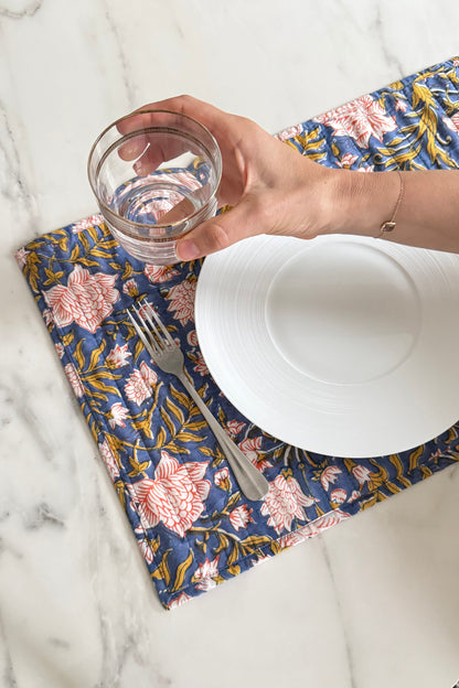 Ensemble 2 Sets de table réversibles en coton – Marthe