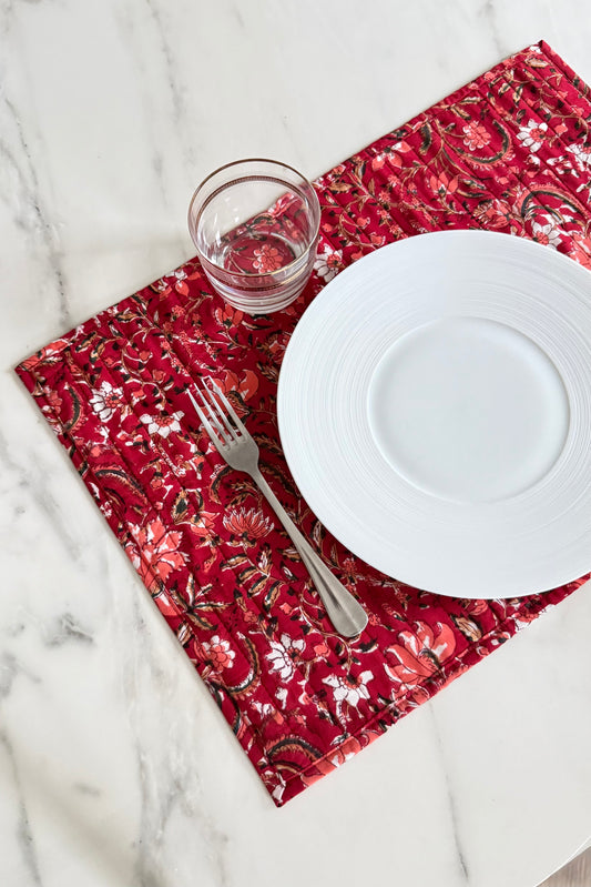 Ensemble 2 Sets de table réversibles en coton – Ange
